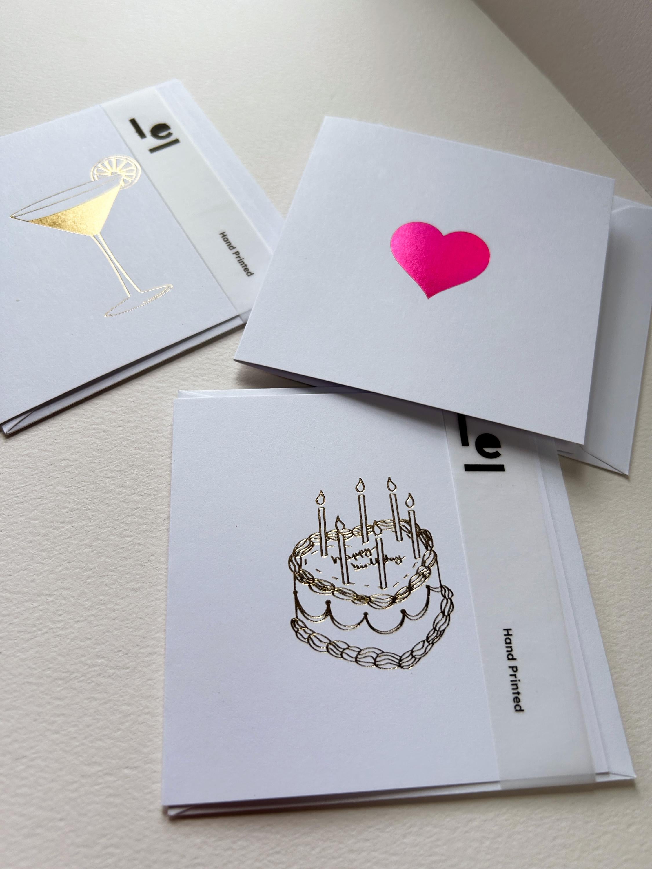 Vibrant Heart Card with Pink Holographic Foil Card