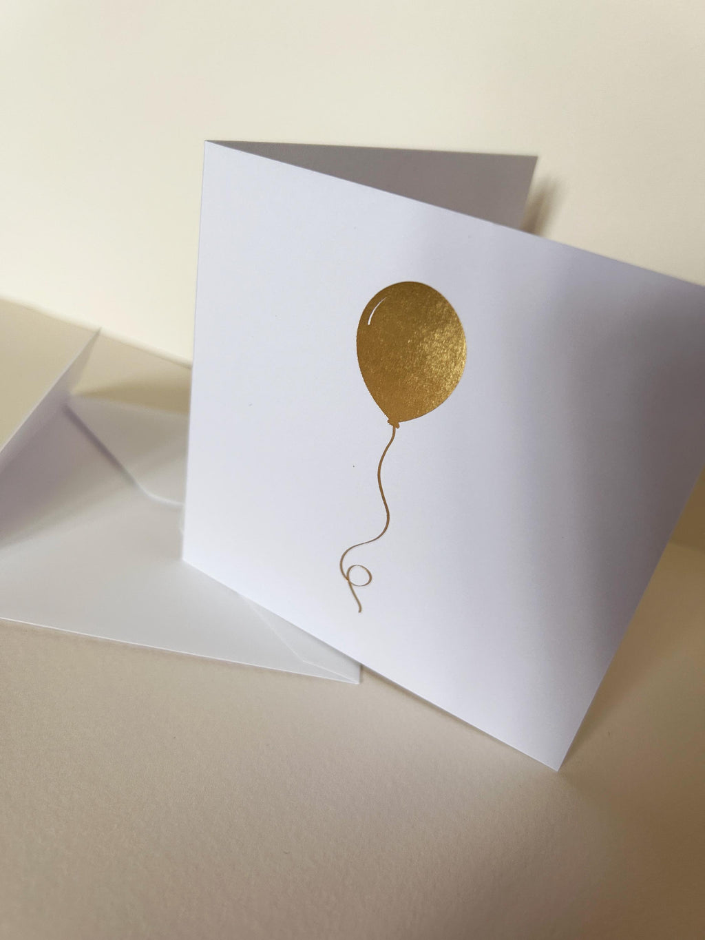 Gold Foil Balloon Card