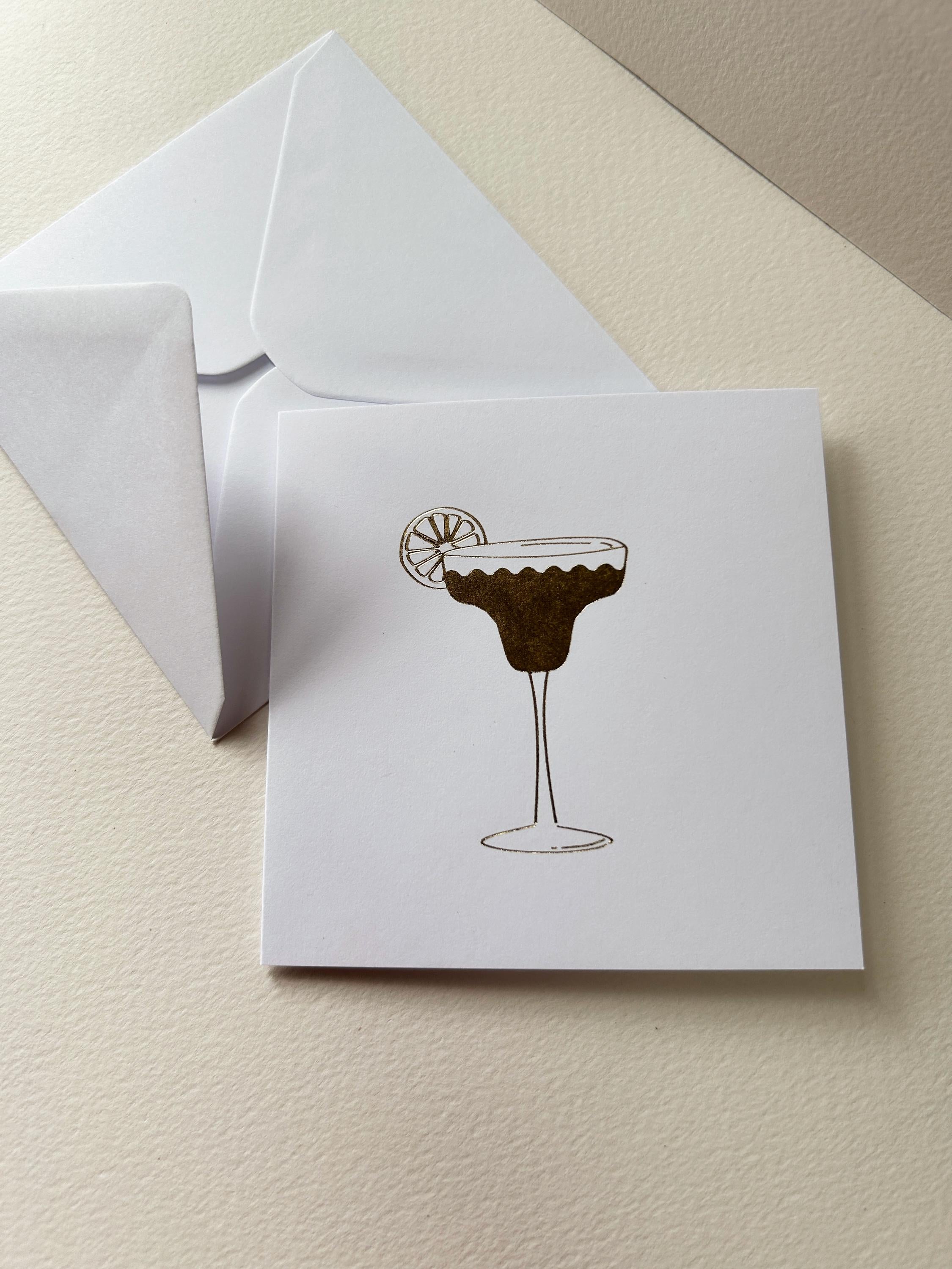 Elegant Margarita Card