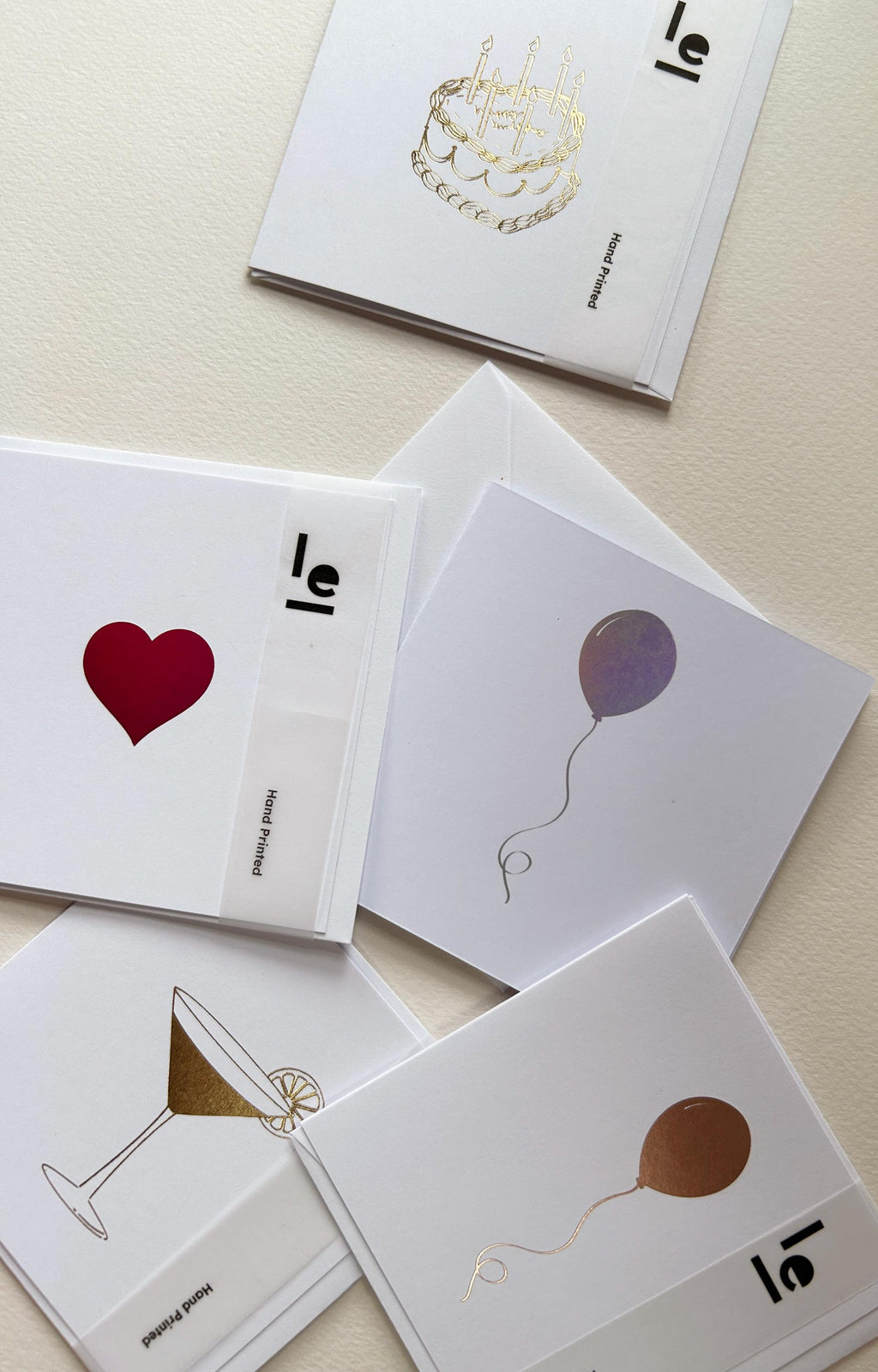 Gold Foil Balloon Card