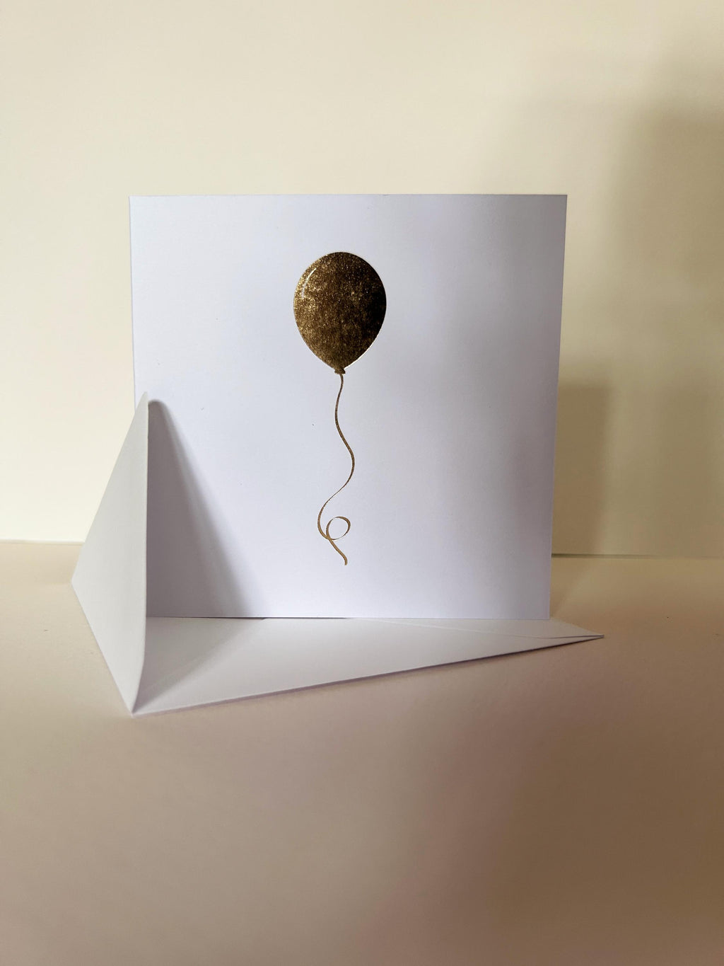Gold Foil Balloon Card