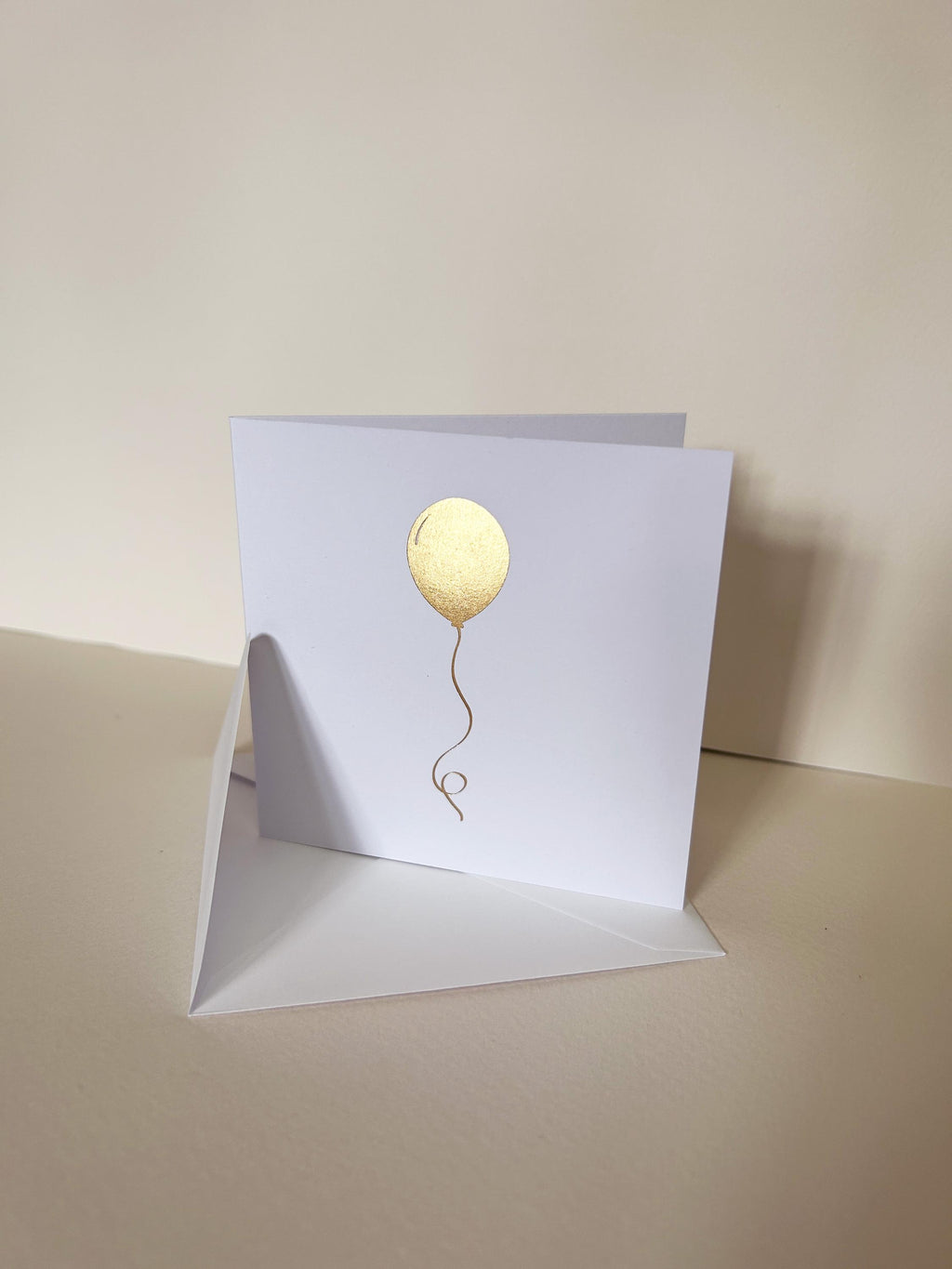 Gold Foil Balloon Card