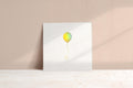 Holographic Gold Foil Balloon Card