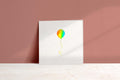 Holographic Pride Rainbow Balloon Card