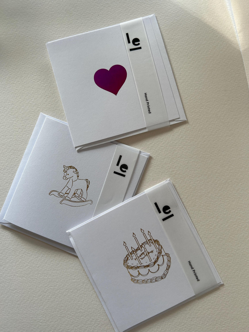 Gold Foil Rocking Horse Card