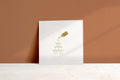 Champagne Tower Gold Foil Card